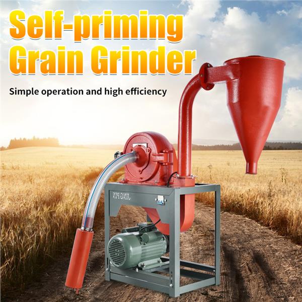 Self Suction Rice Corn Flour Mill Grain Grinder Machine