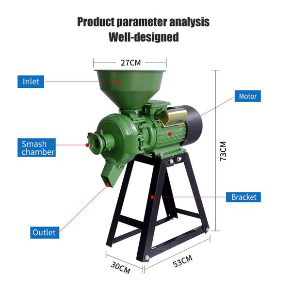 Wet And Dry Grain Grinding Machine
