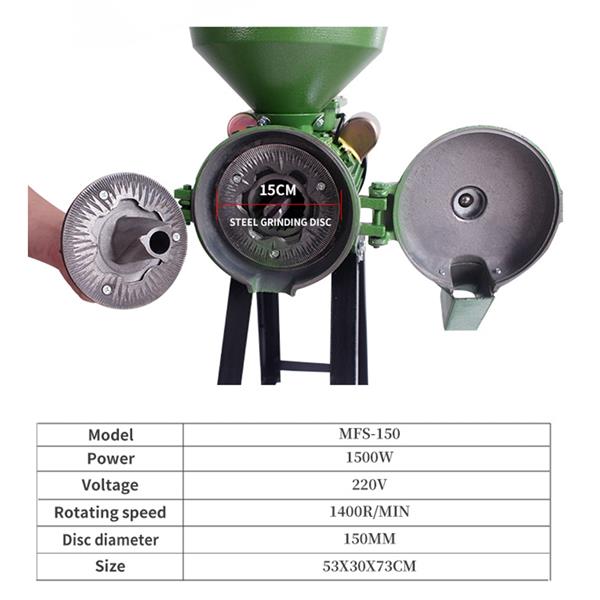 Wet And Dry Grain Grinding Machine