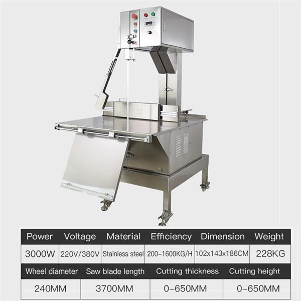 Bone Saw Machine Meat Cutter Frozen Fish Cutting Machine For Restaurant And Hotel